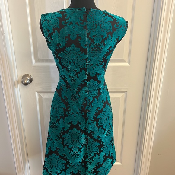Black and Turquoise Velvet Dress by New York and Company - Picture 2 of 2